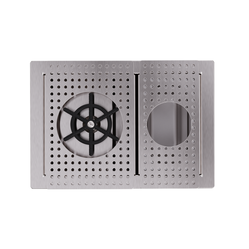 Sink rinse shaker and compact pitchers