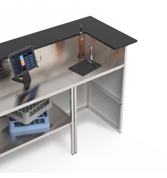 Module d’angle 73 cm, bar mobile Éos