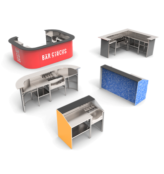 73 cm angle module, Éos mobile bar