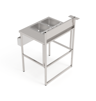 Station cocktail bac gastronorme 77 cm, bar mobile Éos