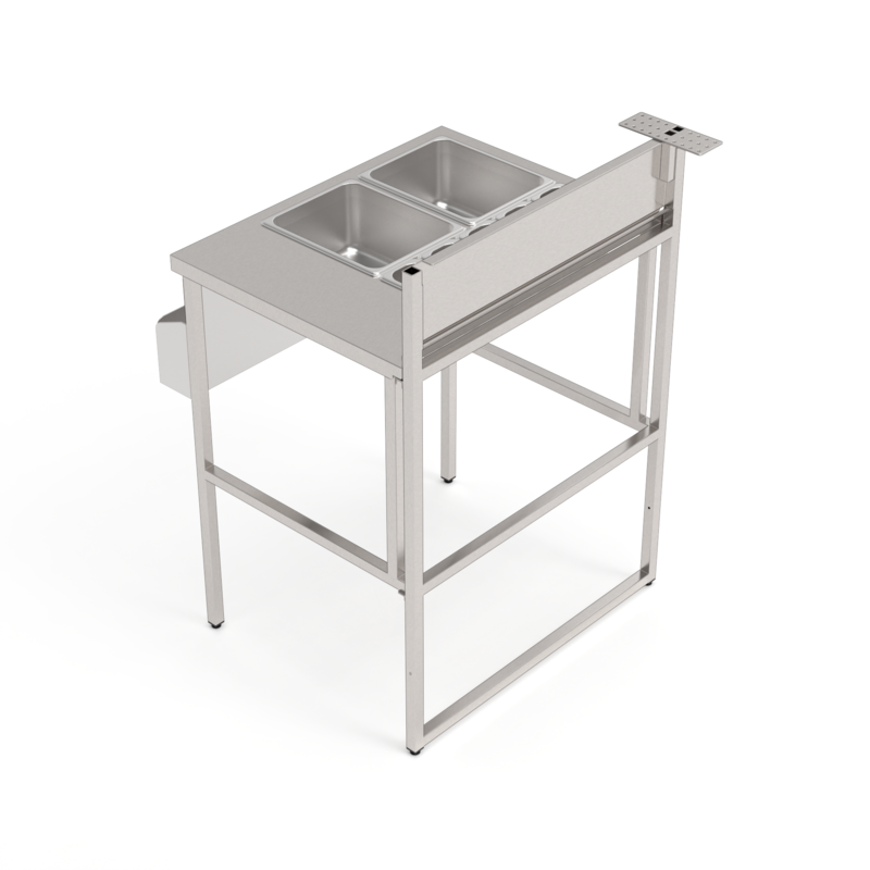Station cocktail bac gastronorme 77 cm, bar mobile Éos