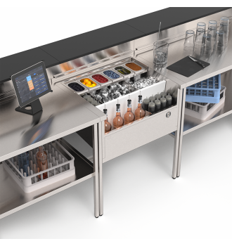 Standard cocktail station 77 cm, Éos mobile bar