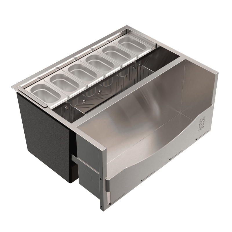 Icewell 70L and double speedrack 16 bottles