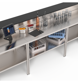 114 cm countertop, Éos mobile bar
