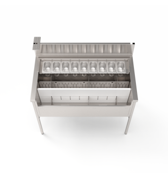 Station cocktail standard 114 cm, bar mobile Éos