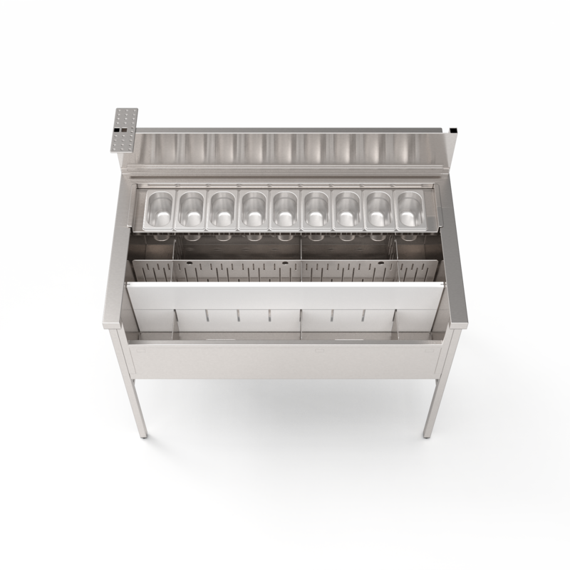 Station cocktail standard 114 cm, bar mobile Éos