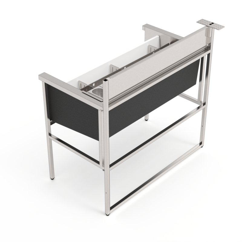 Station cocktail standard 114 cm, bar mobile Éos