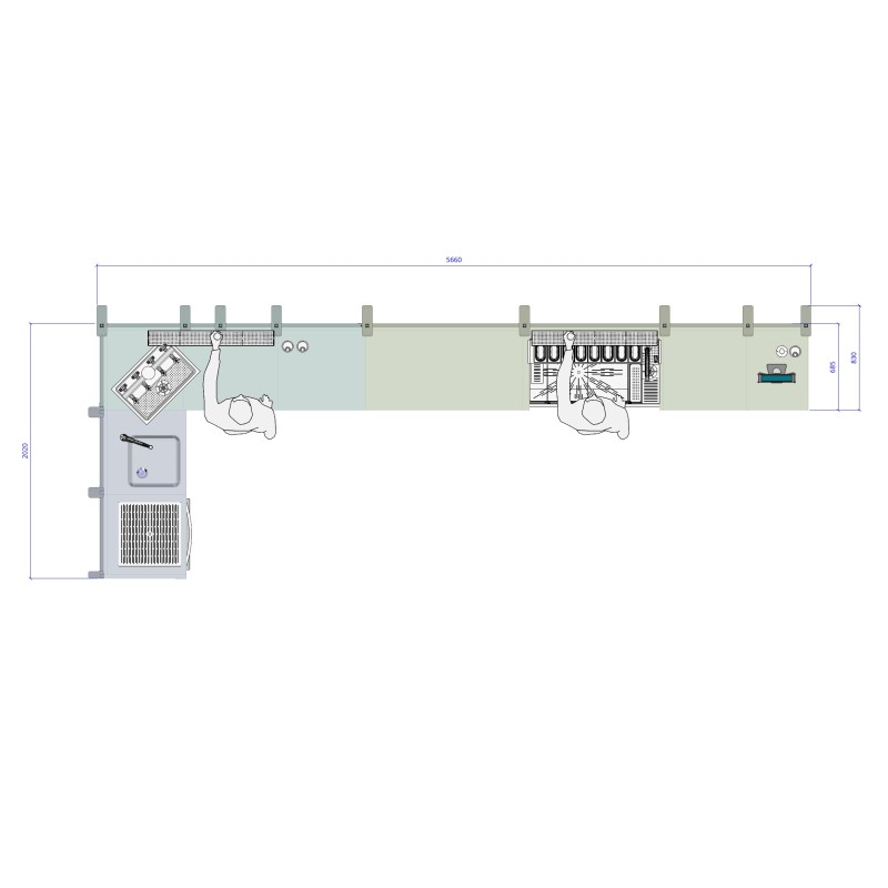 Bar en angle BOSONA