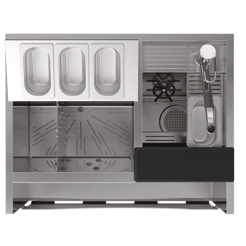 50L cocktail station with liquid-solid separator "Take out"