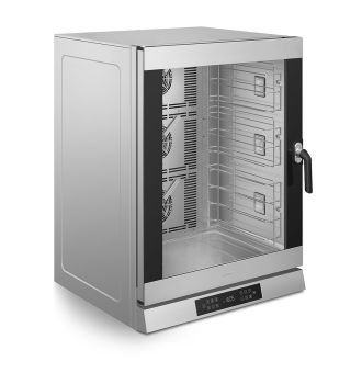 Four à convection professionnel électronique à air pulsé 10 plaques charnière à gauche