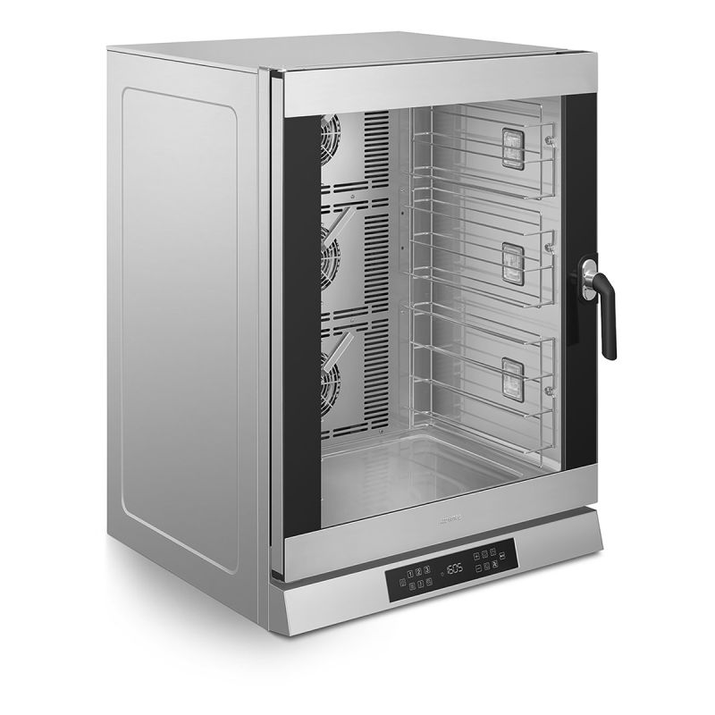 Four à convection professionnel électronique à air pulsé 10 plaques charnière à gauche