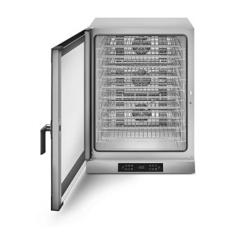 Four à convection professionnel électronique à air pulsé 10 plaques charnière à gauche