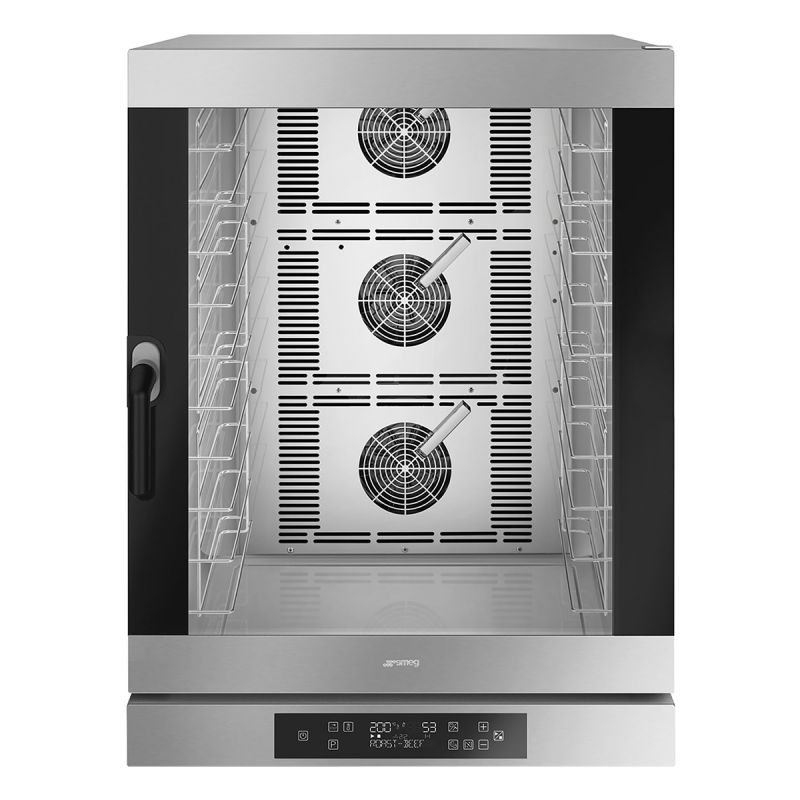 Four à convection professionnel électronique à air pulsé 10 plaques charnière à droite