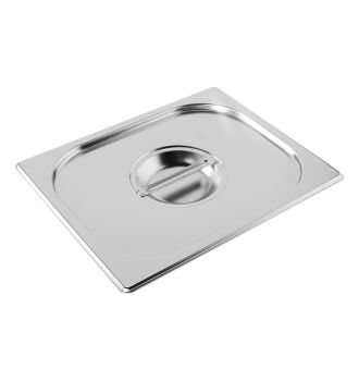 Couvercles inox avec poignée pour bacs GN1/2