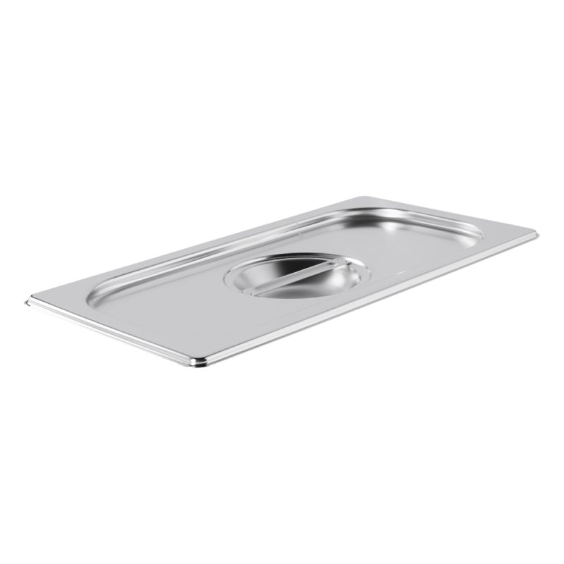 Couvercles inox avec poignée pour bacs GN1/3
