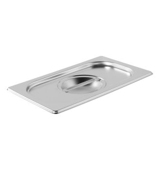 Couvercles inox avec poignée pour bacs GN1/4