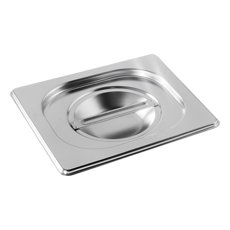 Couvercles inox avec poignée pour bacs GN1/6