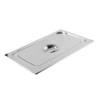 Couvercles inox avec poignée pour bacs GN2/1