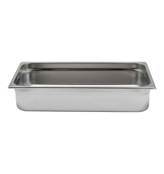 Bacs gastronormes inox GN2/1 prof 100mm