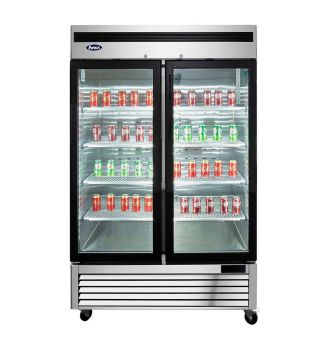 Armoire positive 2 portes vitrees 1300L