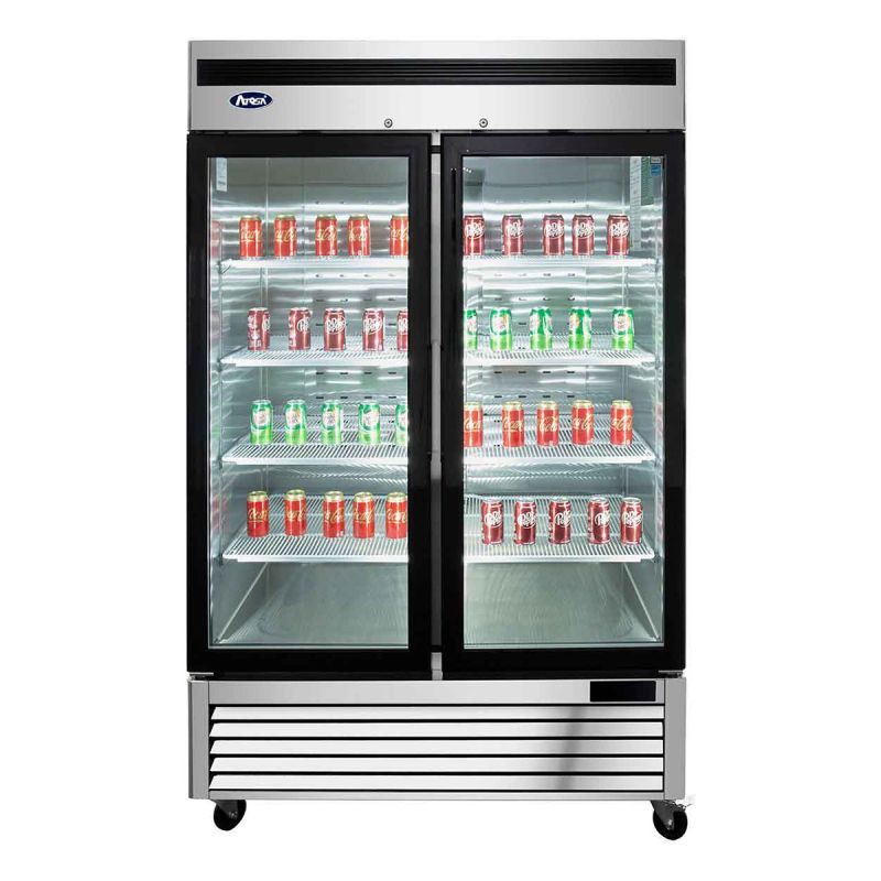 Armoire positive 2 portes vitrees 1300L