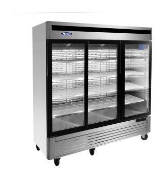 Armoire négative 3 portes vitrees 2050L