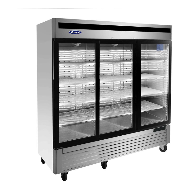 Armoire négative 3 portes vitrees 2050L