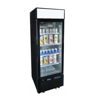 Armoire positive 1 porte vitree 610L