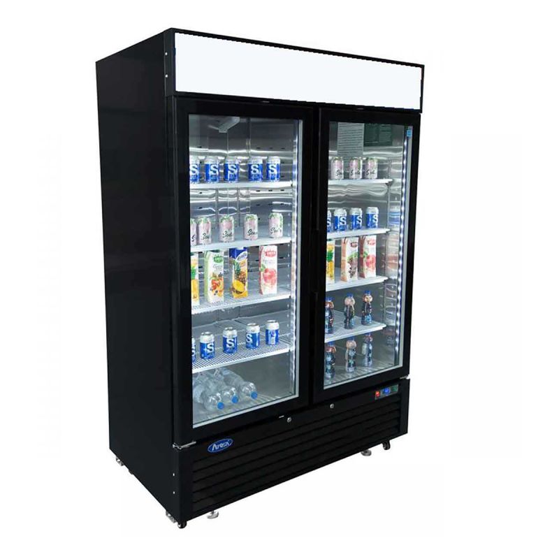 Armoire positive 2 portes vitrees 1300L