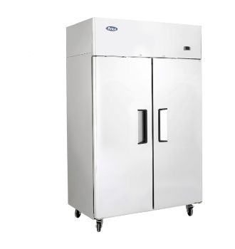 Armoire compact négative 2 portes vitrées 900L