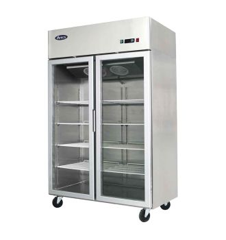 Armoire compact positive 2 portes vitrées 900L