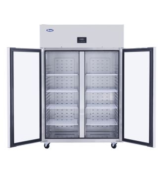 Armoire emboutie GN2/1 positive 2 portes full aisi 304 connectée