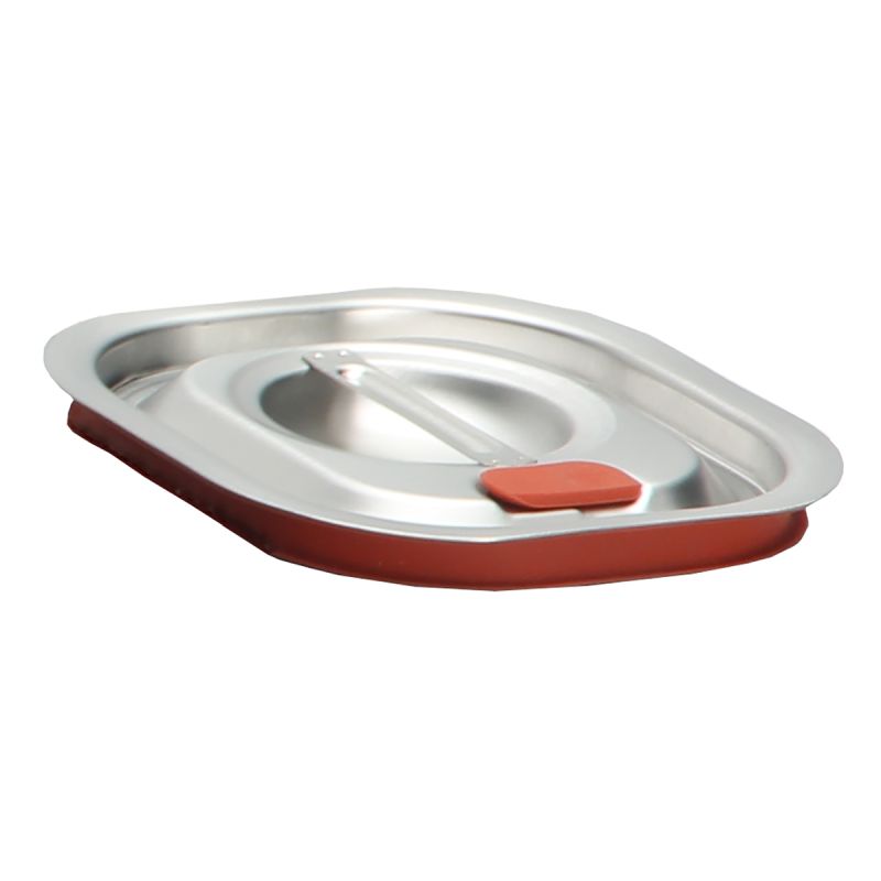Couvercles inox avec joint pour bacs GN1/6