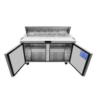 Saladette 2 portes 16 bacs GN 1/6
