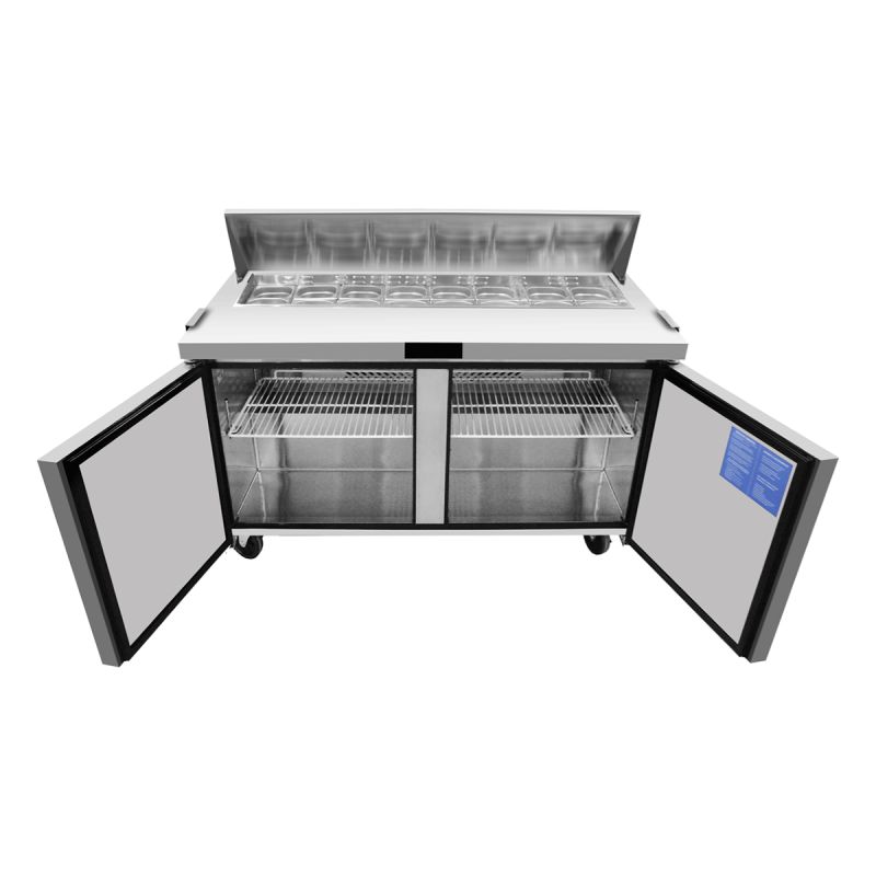 Saladette 2 portes 16 bacs GN 1/6