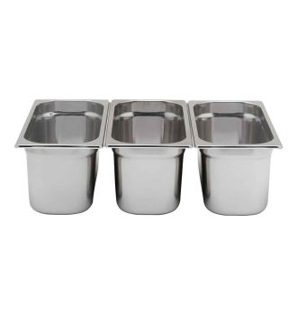 Bacs gastronormes inox GN1/3 prof 20mm