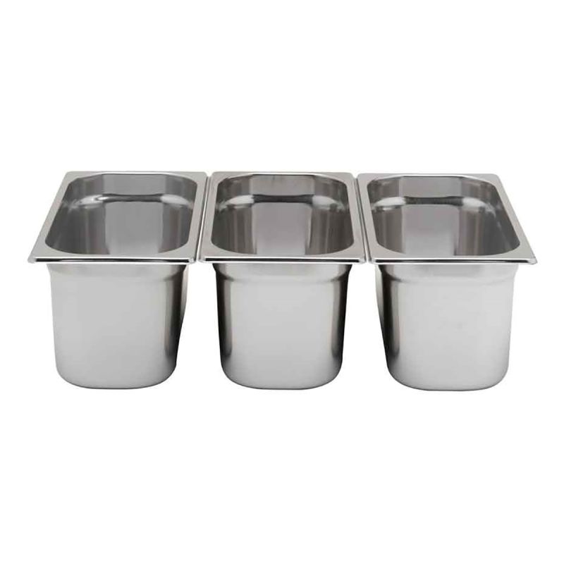 Bacs gastronormes inox GN1/3 prof 20mm