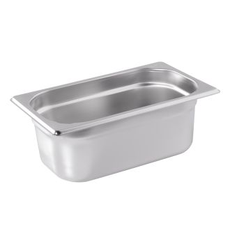 Bacs gastronormes inox GN1/4 prof 100mm
