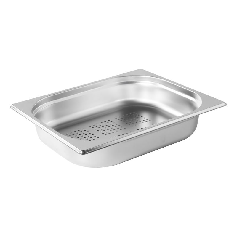 Bacs gastronormes perfores inox GN1/2 prof 65mm