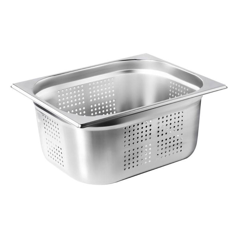 Bacs gastronormes perfores inox GN1/2 prof 150mm