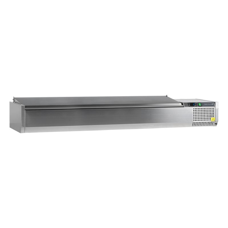 Vitrine réfrigérée GN1/3 avec couvercle en inox78 L