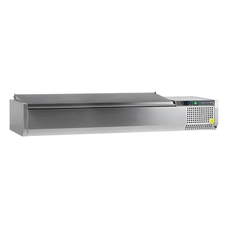 Vitrine réfrigérée GN1/3 avec couvercle en inox59 L