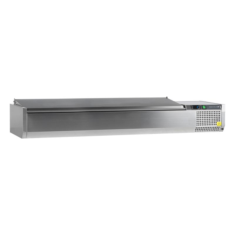 Vitrine réfrigérée GN1/4 avec couvercle en inox55 L