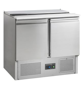 Saladette positive GN1/1 230 L avec haut ouvert pour bacs GN