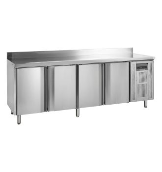 Table réfrigérée négative GN1/1 4 portes pleines 533 L avec table amovible