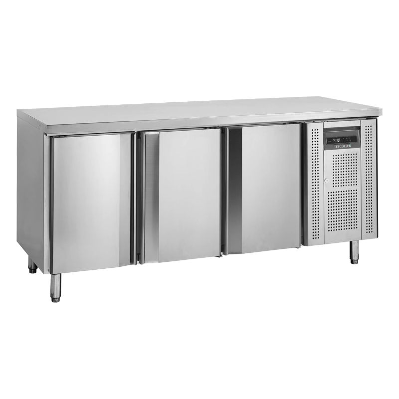 Table réfrigérée négative GN1/1 3 portes pleines 402 L