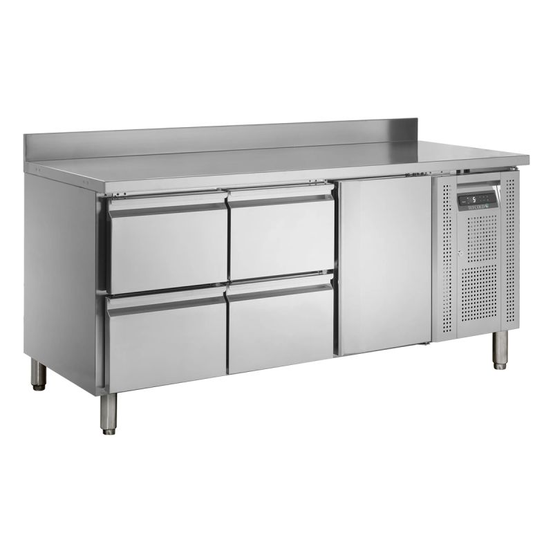 Table réfrigérée positive GN1/1 1 porte pleine 402 L