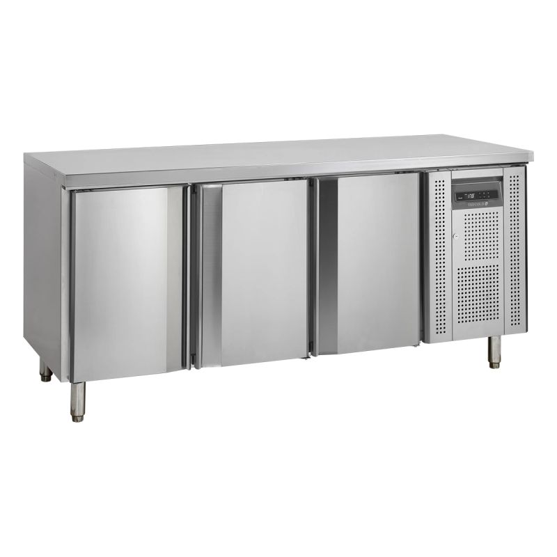Table réfrigérée positive 3 portes pleines 345 L