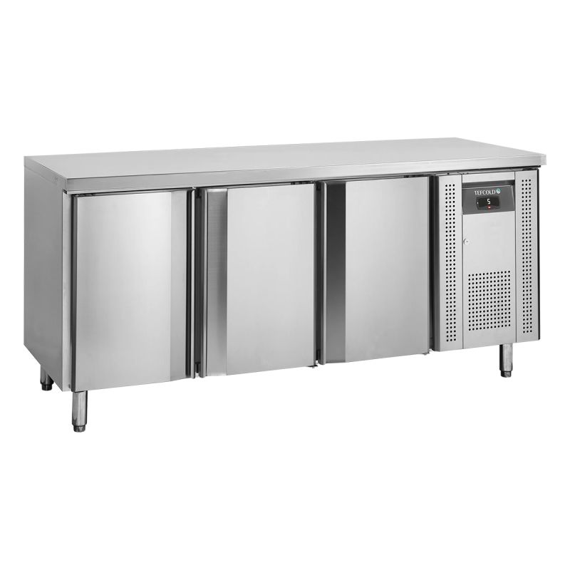Table réfrigérée positive GN1/1 3 portes pleines 291 L