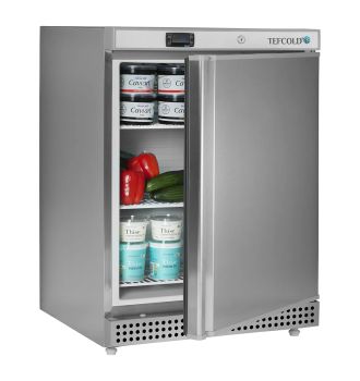 Mini armoire positive inox 1 porte pleine eco 119 L